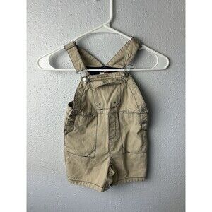 Tommy Hilfiger Kids Size 12-18 Months Khaki Bib Shorts Overalls